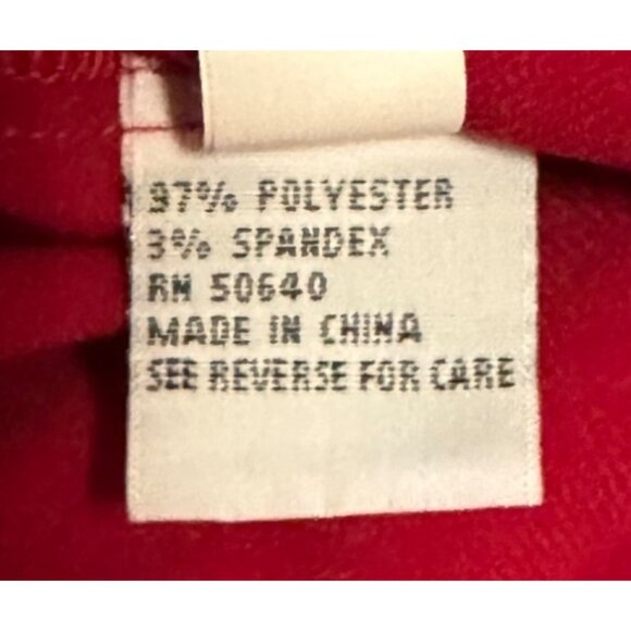 Johnny Martin Red Mini Sleeveless Formal Dress w/Bow Poly Blend Junior's Size 7 - Picture 12 of 16